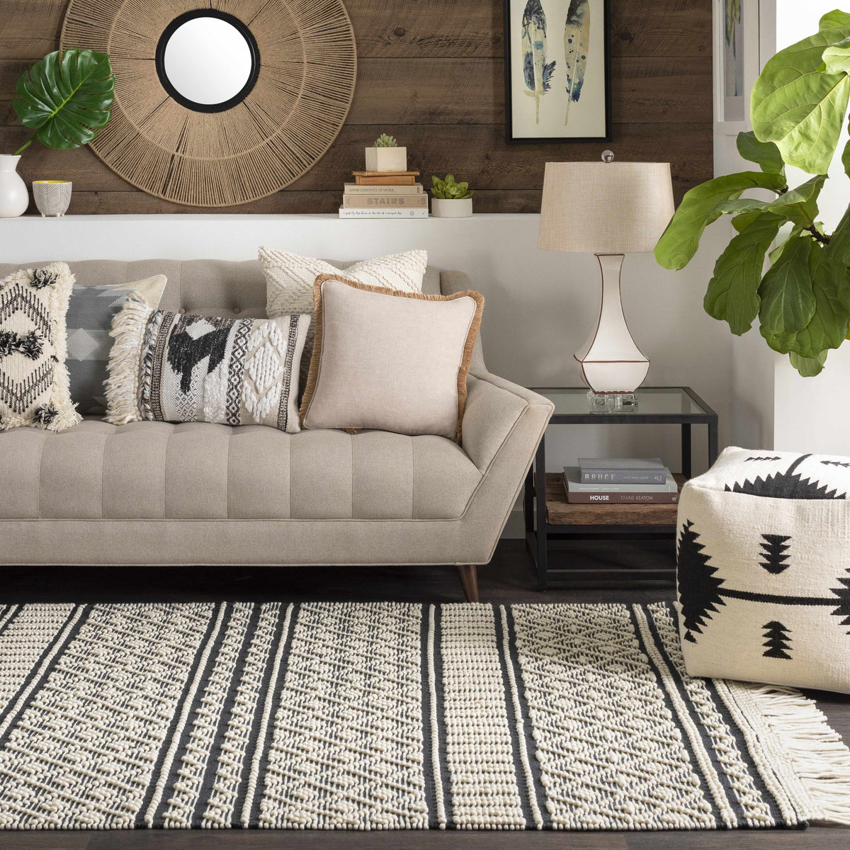 Farmhouse Tassels FTS-2300 Hand Woven Rug