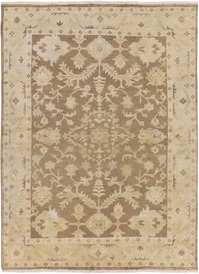 Ivory Hand Knotted 100% NZ Wool Traditional Rectangle Handmade rug, Indoor use only, has fringe, non-washable.