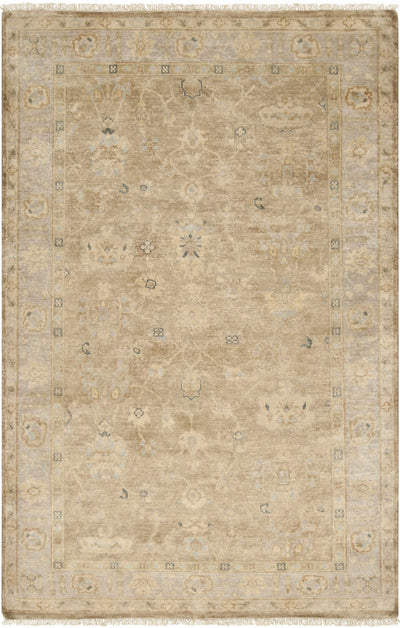 Pale Blue Hand Knotted 100% NZ Wool Traditional Rectangle Handmade rug, Indoor use only, has fringe, non-washable.
