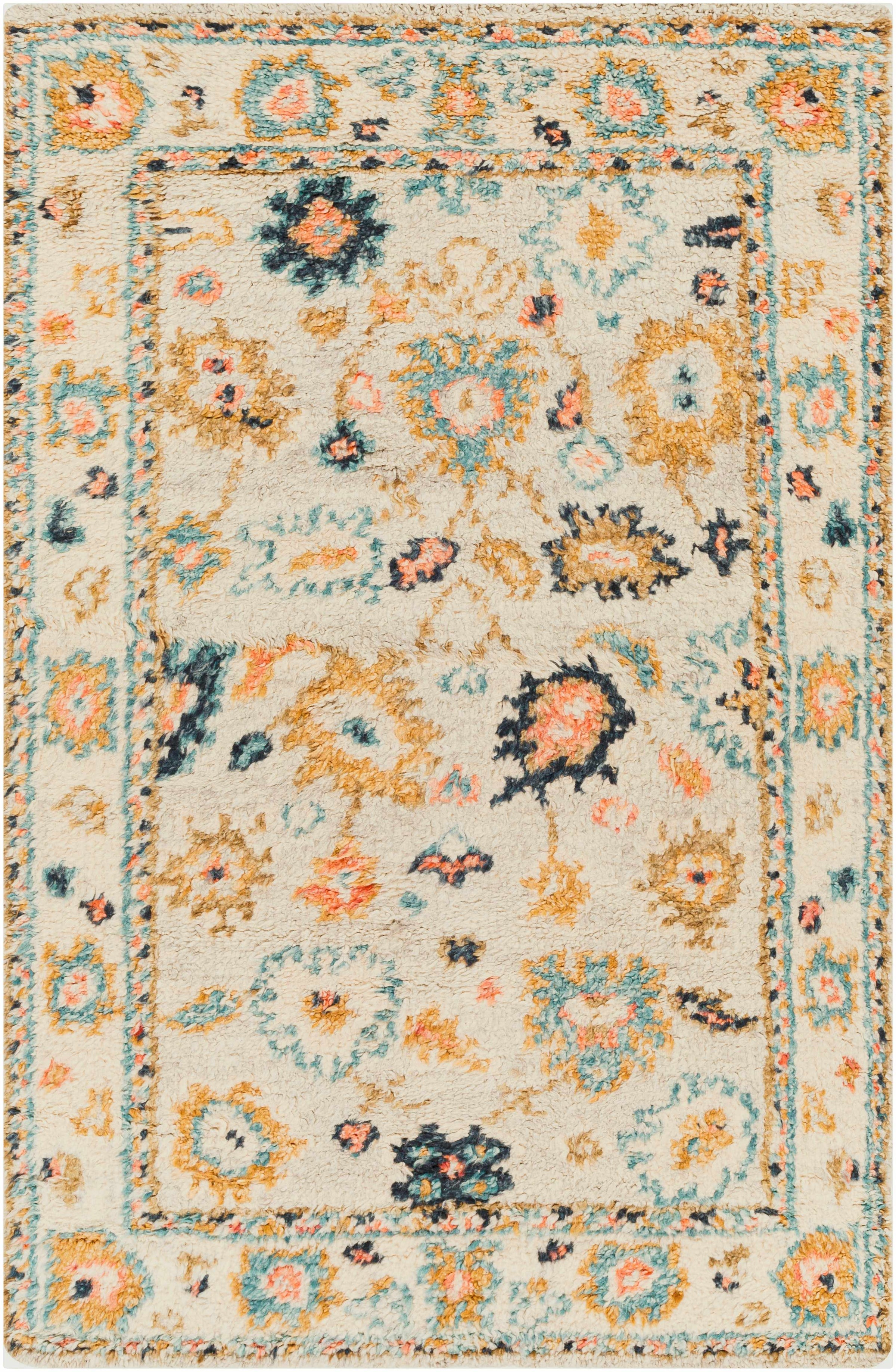 Dark Blue Hand Knotted 100% Wool Traditional Rectangle Handmade rug, Indoor use only, no fringe, non-washable. runner also available