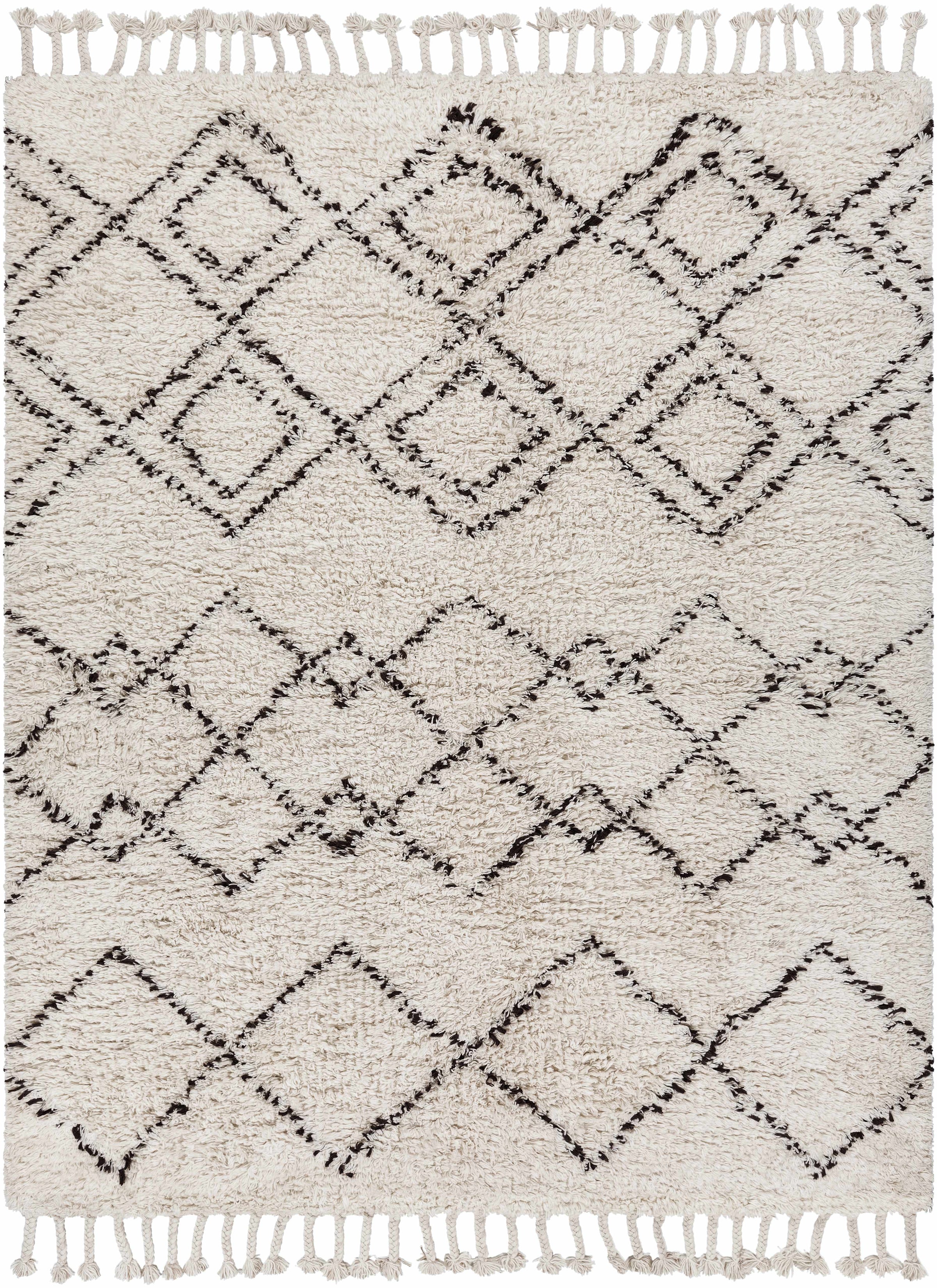 Beige Hand Woven 100% Wool Global Rectangle Handmade rug, Indoor use only, has fringe, non-washable. runner also available