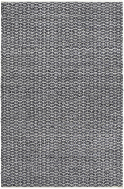 Light Gray Hand Woven 100% Polyester Modern Rectangle Handmade rug, Indoor use only, no fringe, non-washable.