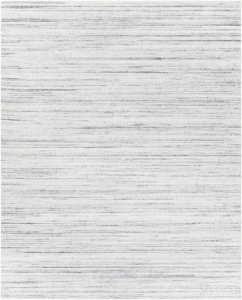 Charcoal Hand Loomed 100% Recycled PET Yarn Modern Rectangle Handmade rug, Indoor use only, no fringe, non-washable.
