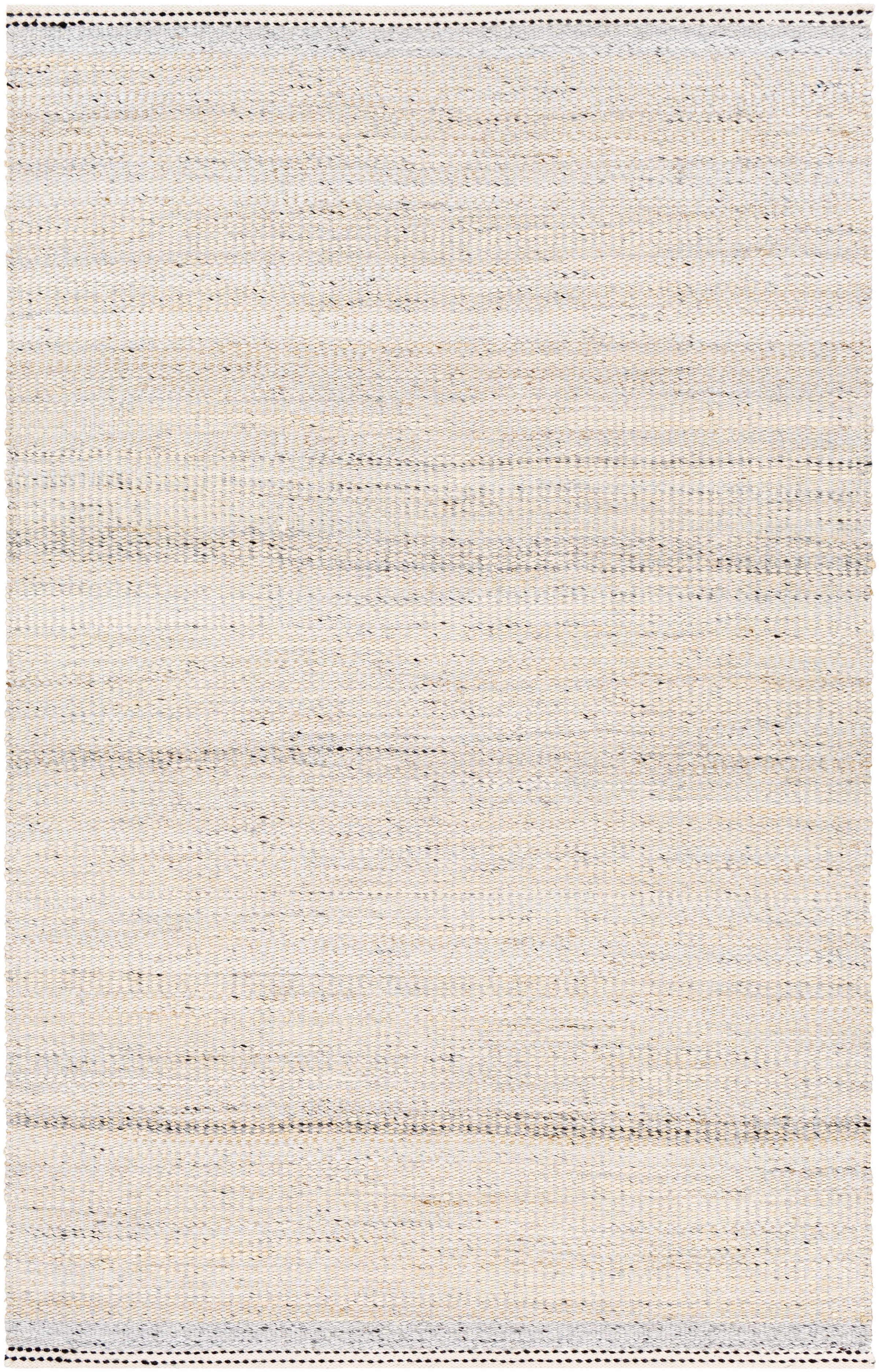 Black Hand Woven 50% Jute, 50% Wool Cottage Rectangle Handmade rug, Indoor use only, has fringe, non-washable. runner also available