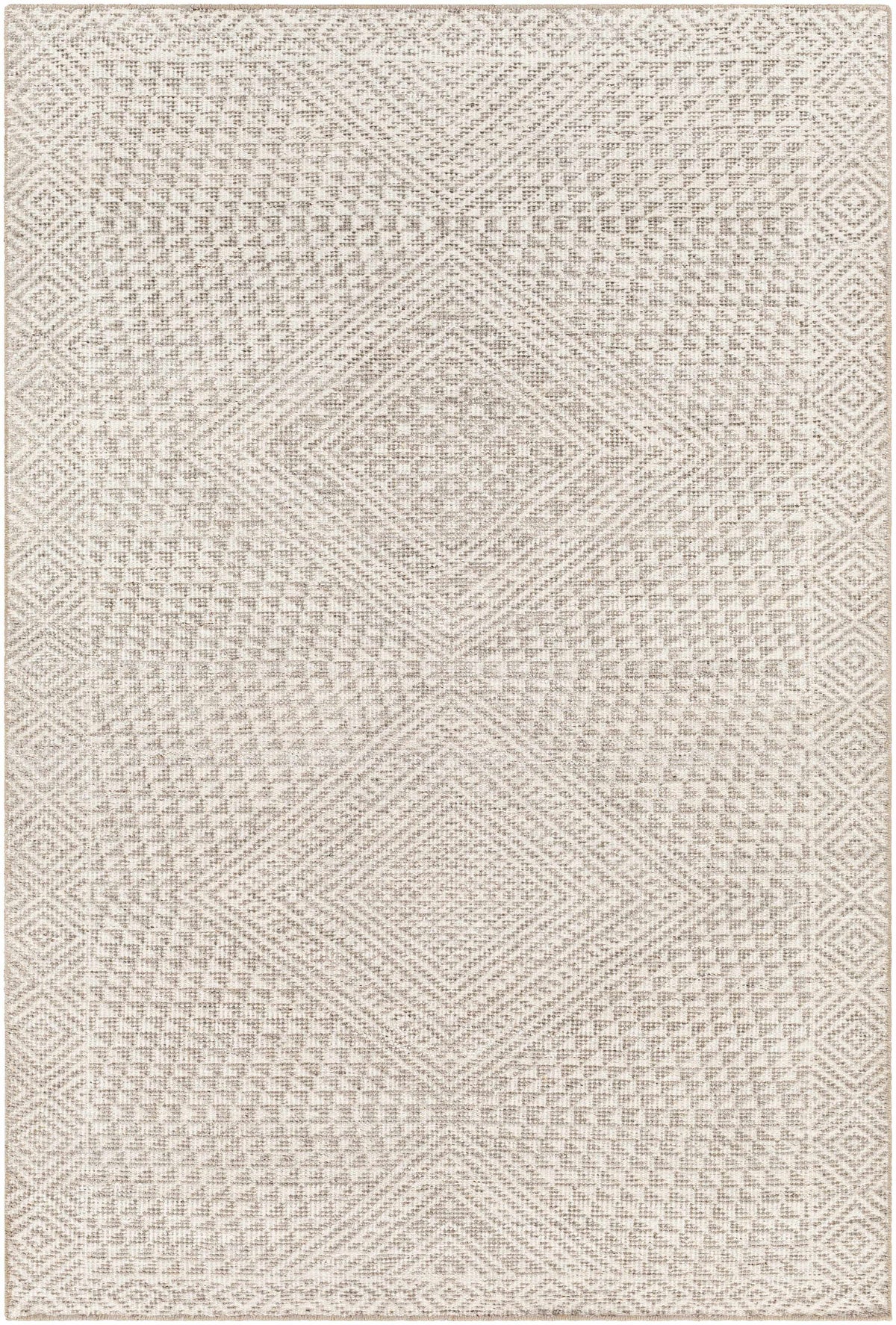 Gray Hand Knotted 90% Viscose, 10% Wool Global Rectangle Handmade rug, Indoor use only, no fringe, non-washable. runner also available