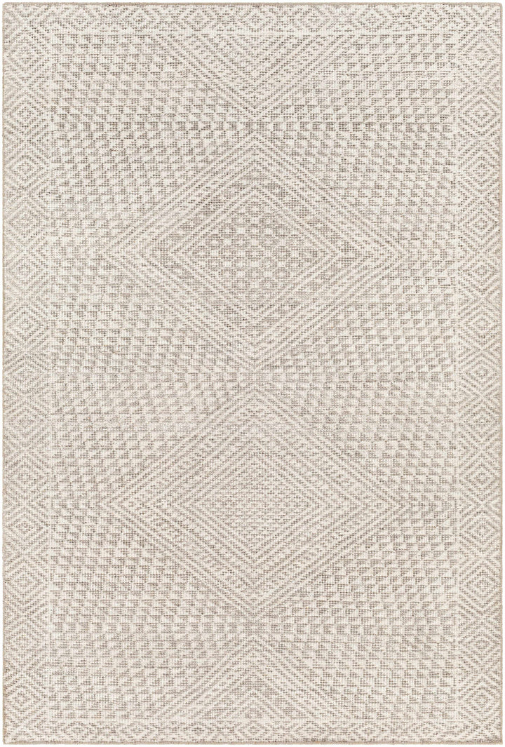 Gray Hand Knotted 90% Viscose, 10% Wool Global Rectangle Handmade rug, Indoor use only, no fringe, non-washable. runner also available