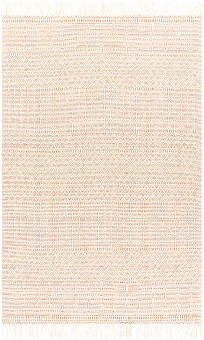 Ivory Hand Woven 100% Wool Global Rectangle Handmade rug, Indoor use only, has fringe, non-washable. runner also available