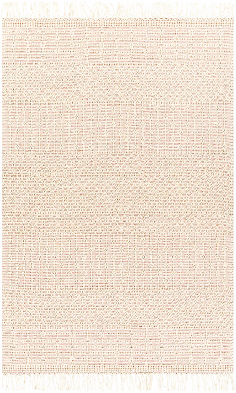 Ivory Hand Woven 100% Wool Global Rectangle Handmade rug, Indoor use only, has fringe, non-washable. runner also available