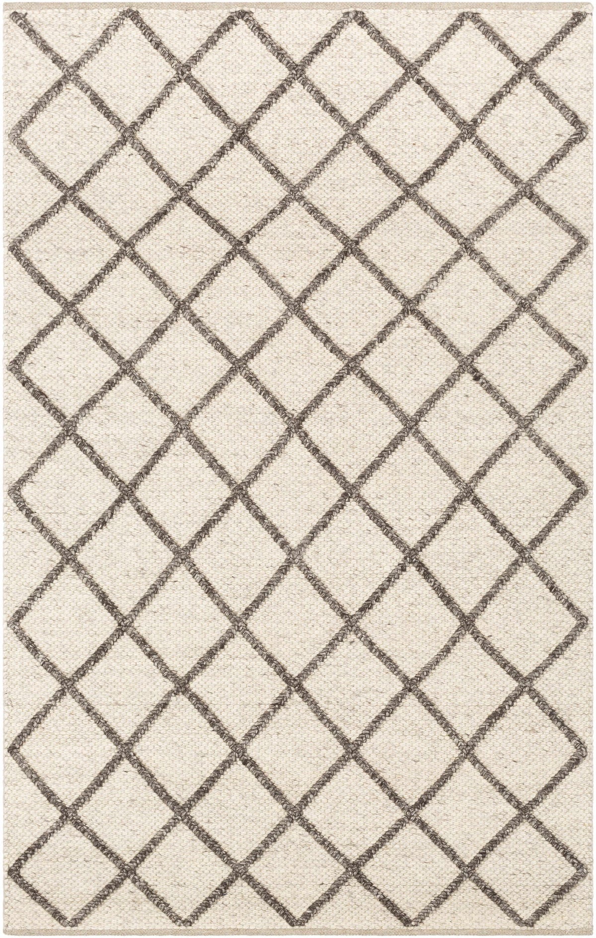 Cream Hand Woven 70% Wool, 30% Viscose Modern Rectangle Handmade rug, Indoor use only, no fringe, non-washable. runner also available