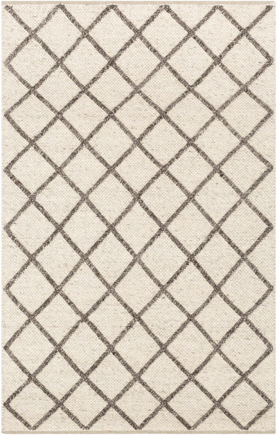 Cream Hand Woven 70% Wool, 30% Viscose Modern Rectangle Handmade rug, Indoor use only, no fringe, non-washable. runner also available