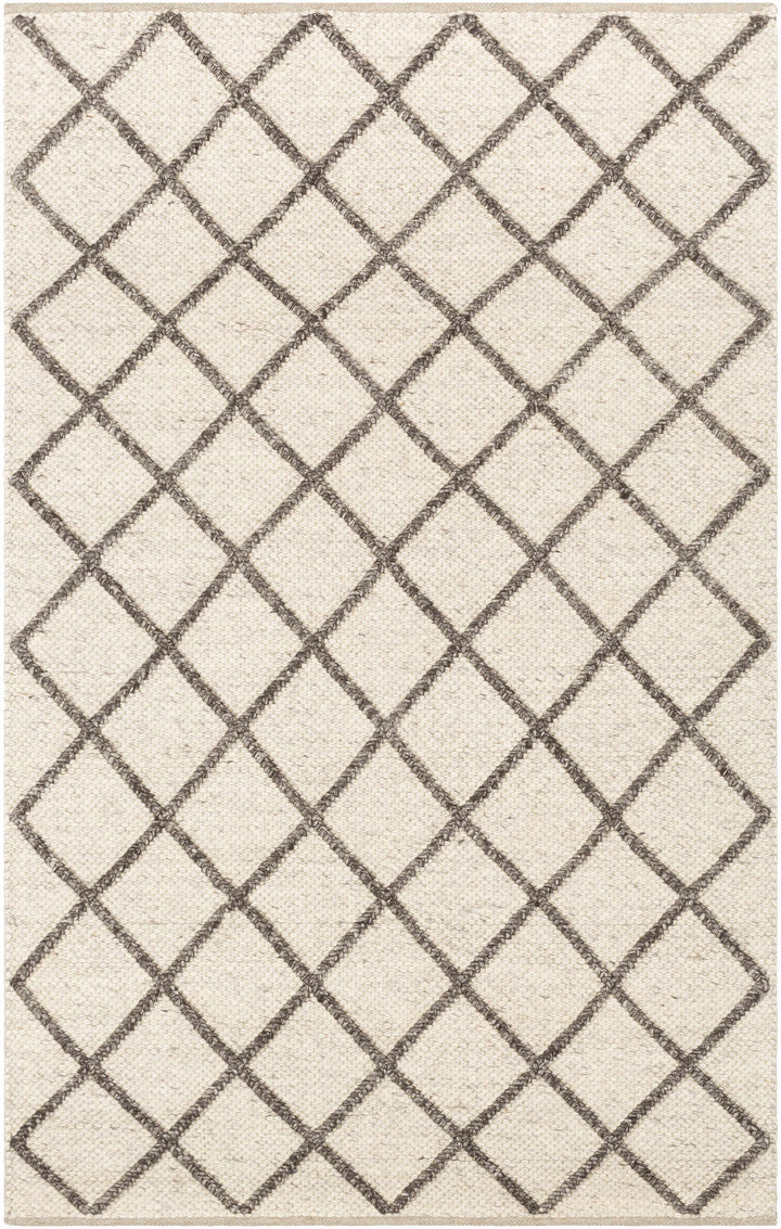 Cream Hand Woven 70% Wool, 30% Viscose Modern Rectangle Handmade rug, Indoor use only, no fringe, non-washable. runner also available