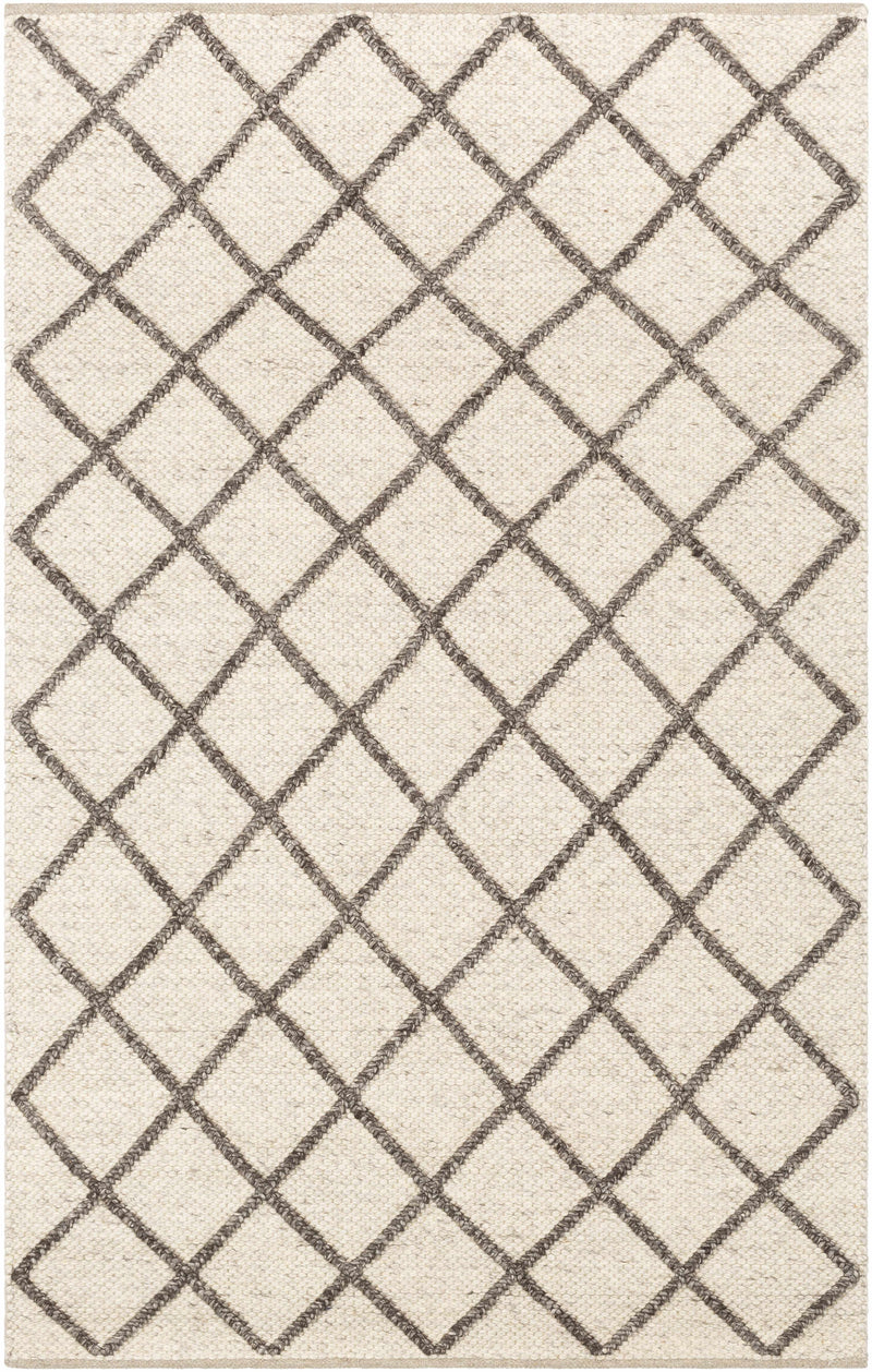 Cream Hand Woven 70% Wool, 30% Viscose Modern Rectangle Handmade rug, Indoor use only, no fringe, non-washable. runner also available