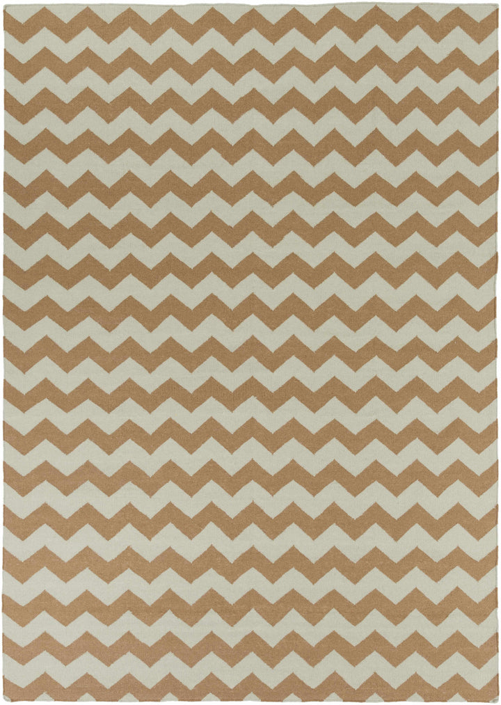 Brown Hand Woven 100% Wool Modern Rectangle Handmade rug, Indoor use only, no fringe, non-washable.