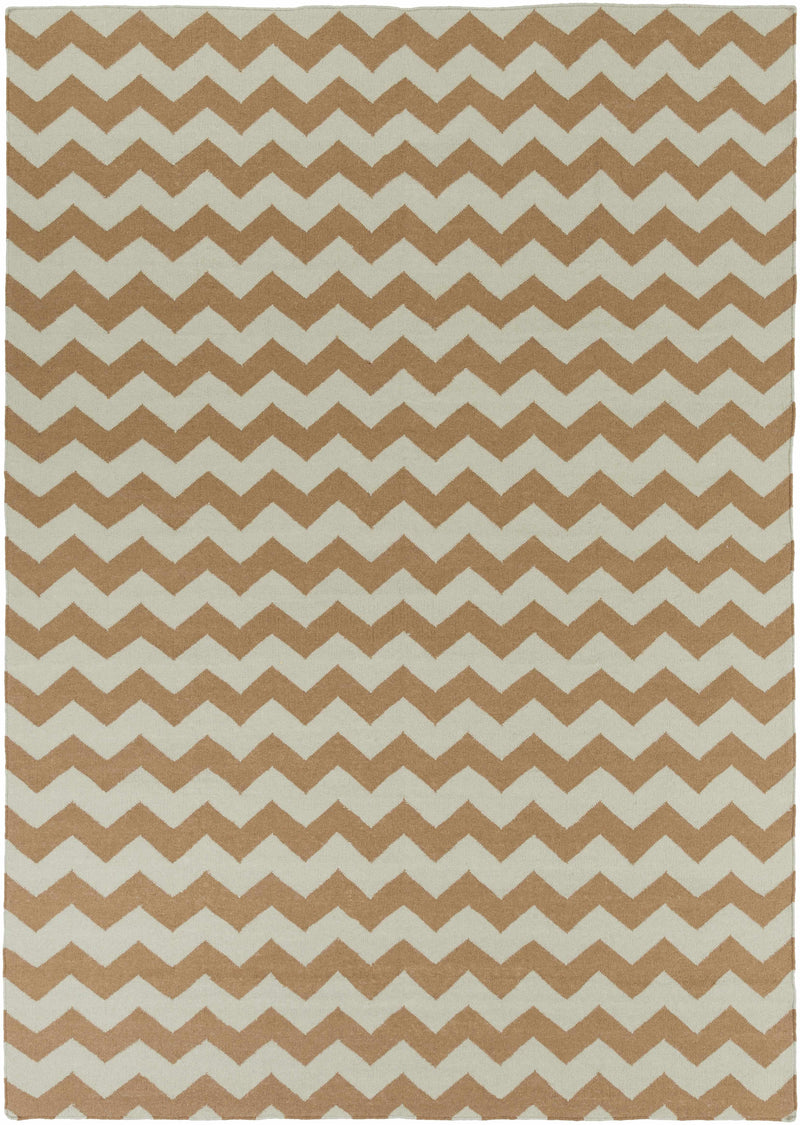 Brown Hand Woven 100% Wool Modern Rectangle Handmade rug, Indoor use only, no fringe, non-washable.