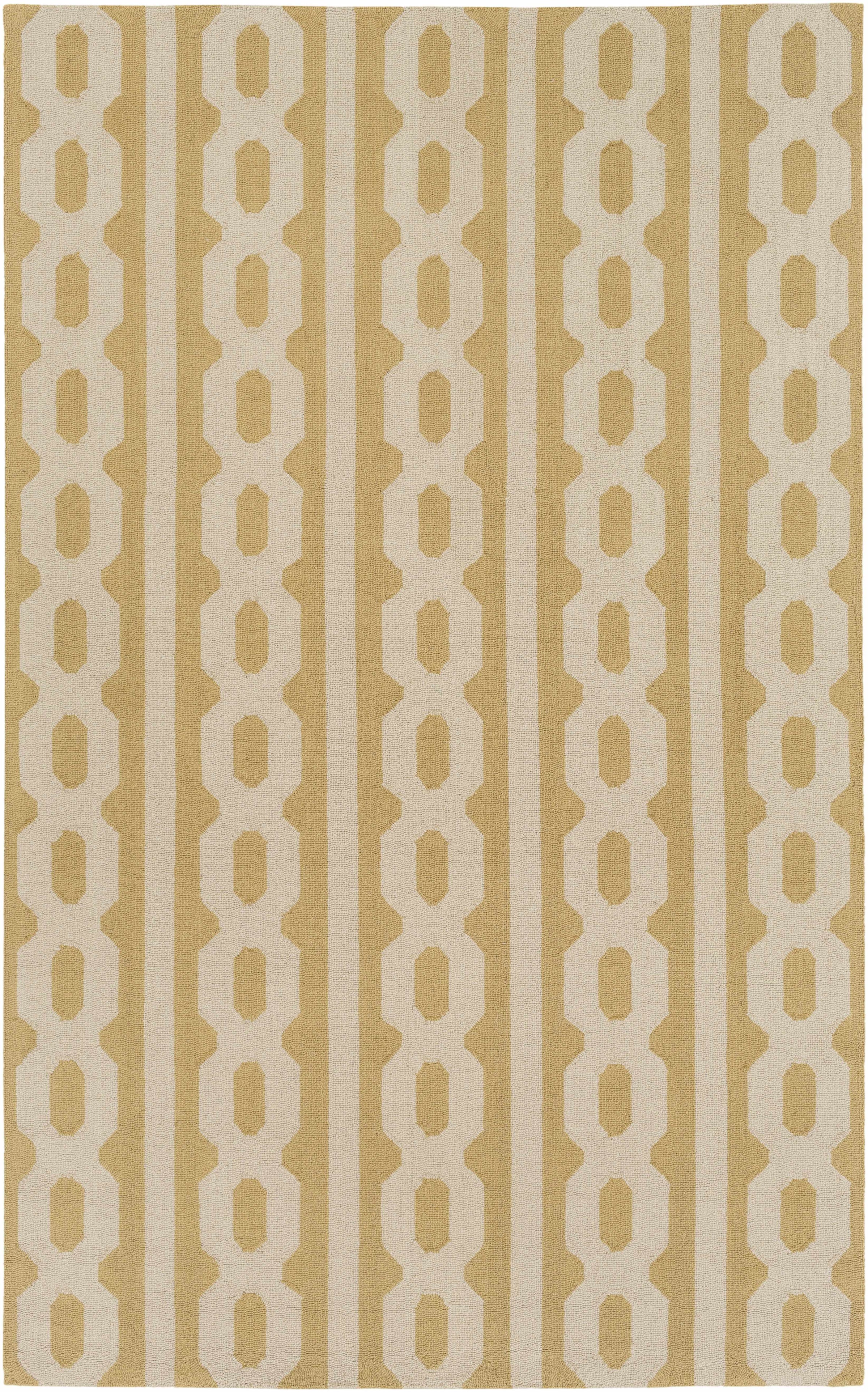Light Beige Hand Hooked 100% Wool Modern Rectangle Handmade rug, Indoor use only, no fringe, non-washable. runner also available