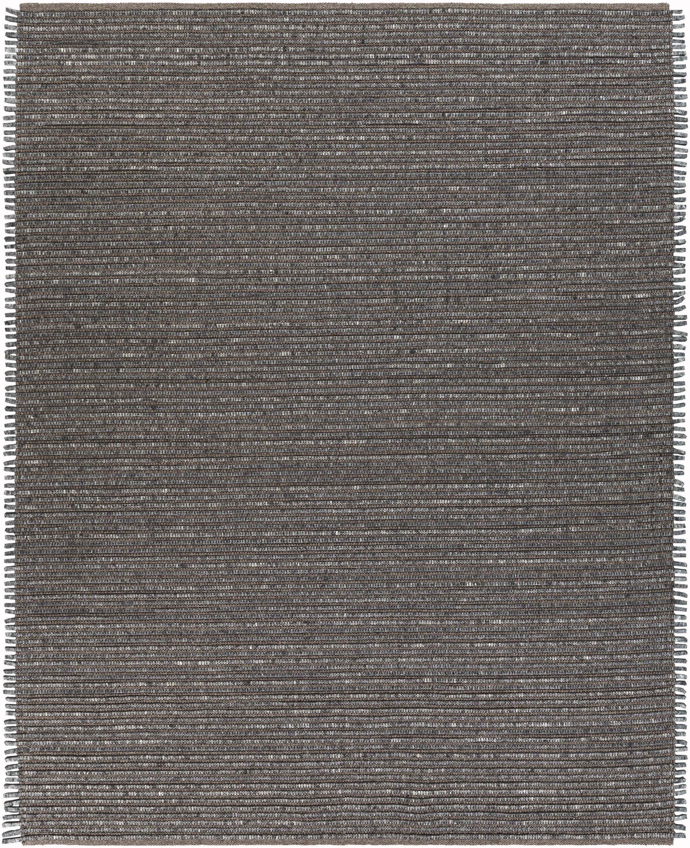 Gray Hand Woven 85% Wool, 15% Polyester Cottage Rectangle Handmade rug, Indoor use only, no fringe, non-washable.