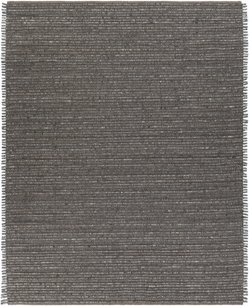 Gray Hand Woven 85% Wool, 15% Polyester Cottage Rectangle Handmade rug, Indoor use only, no fringe, non-washable.