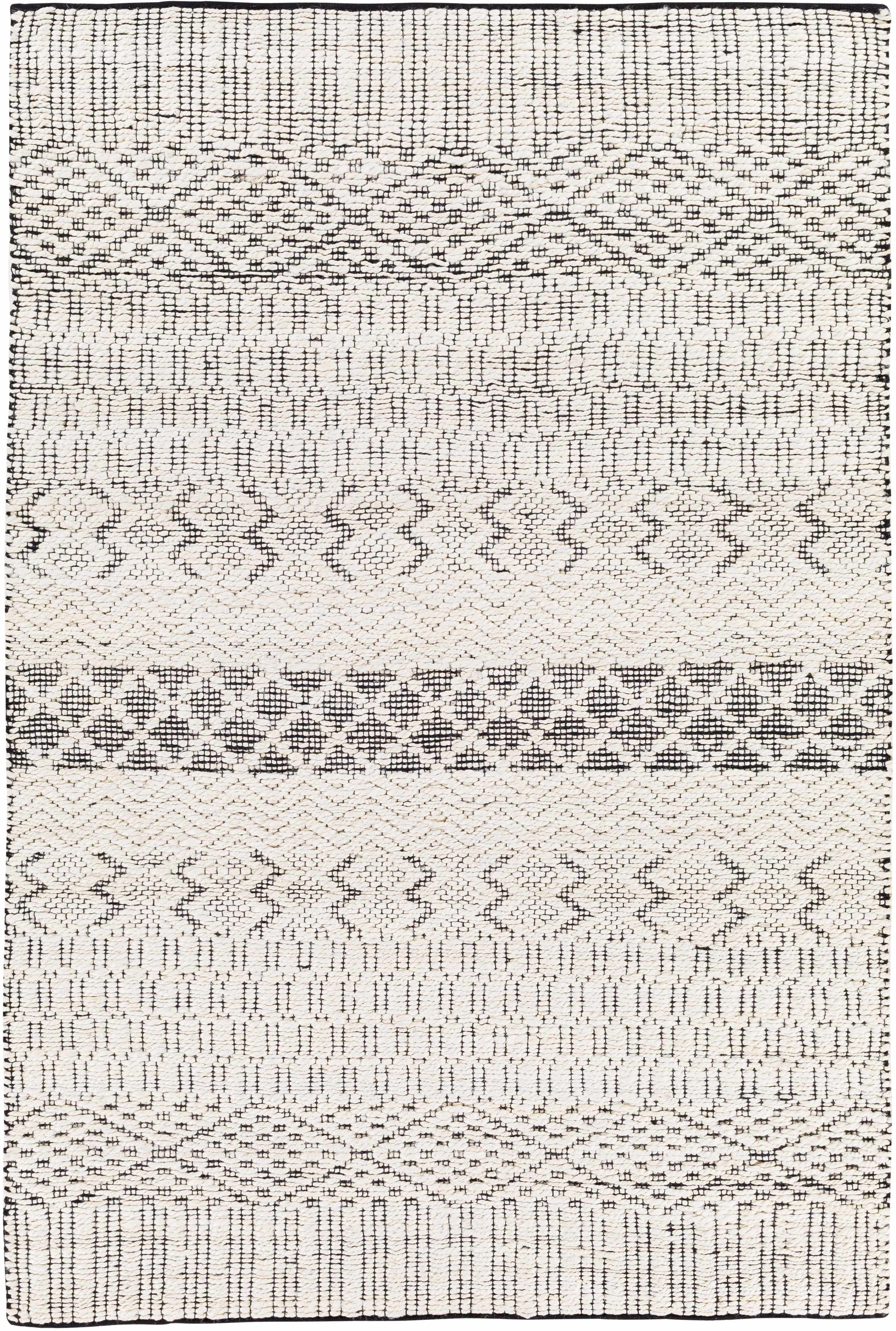Cream Hand Woven 80% Jute, 20% Cotton Global Rectangle Handmade rug, Indoor use only, no fringe, non-washable. runner also available
