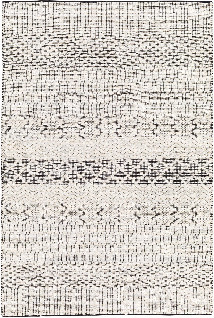 Cream Hand Woven 80% Jute, 20% Cotton Global Rectangle Handmade rug, Indoor use only, no fringe, non-washable. runner also available