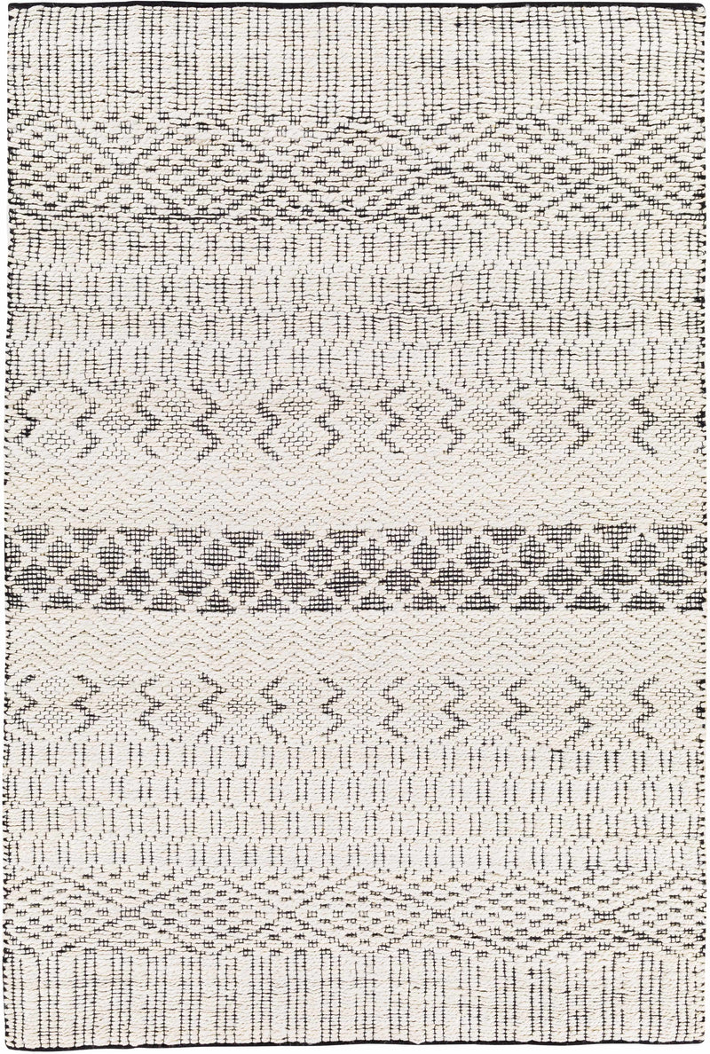 Cream Hand Woven 80% Jute, 20% Cotton Global Rectangle Handmade rug, Indoor use only, no fringe, non-washable. runner also available