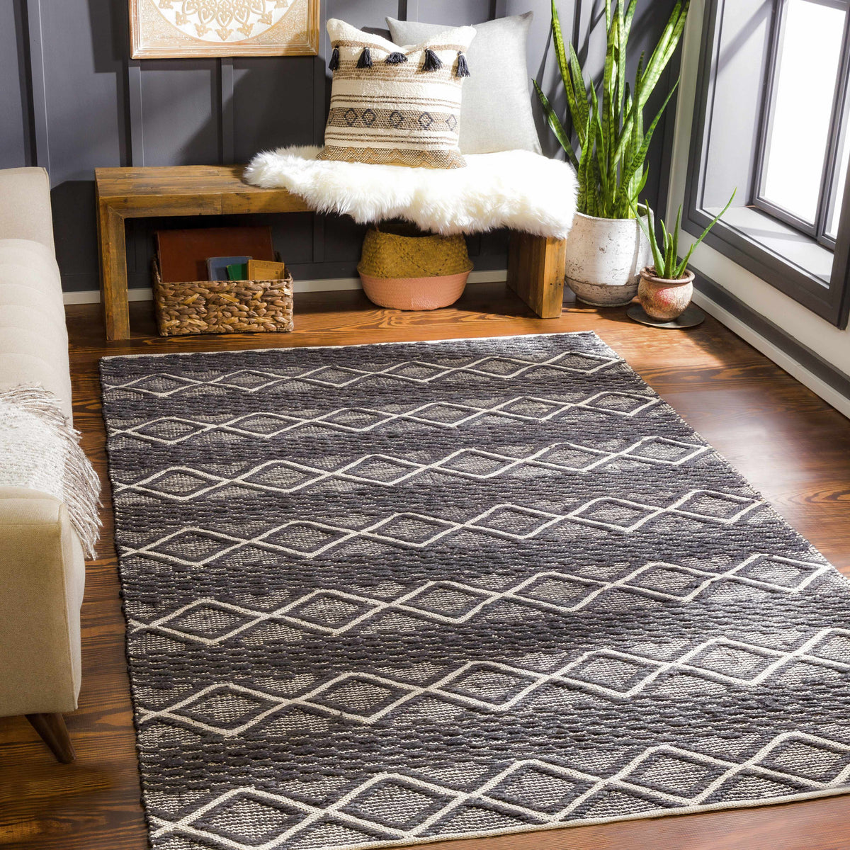 Santa Barbara SBB-2308 Hand Woven Rug