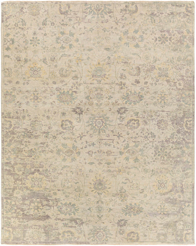 Wheat Hand Knotted 100% Wool Traditional Rectangle Handmade rug, Indoor use only, has fringe, non-washable.