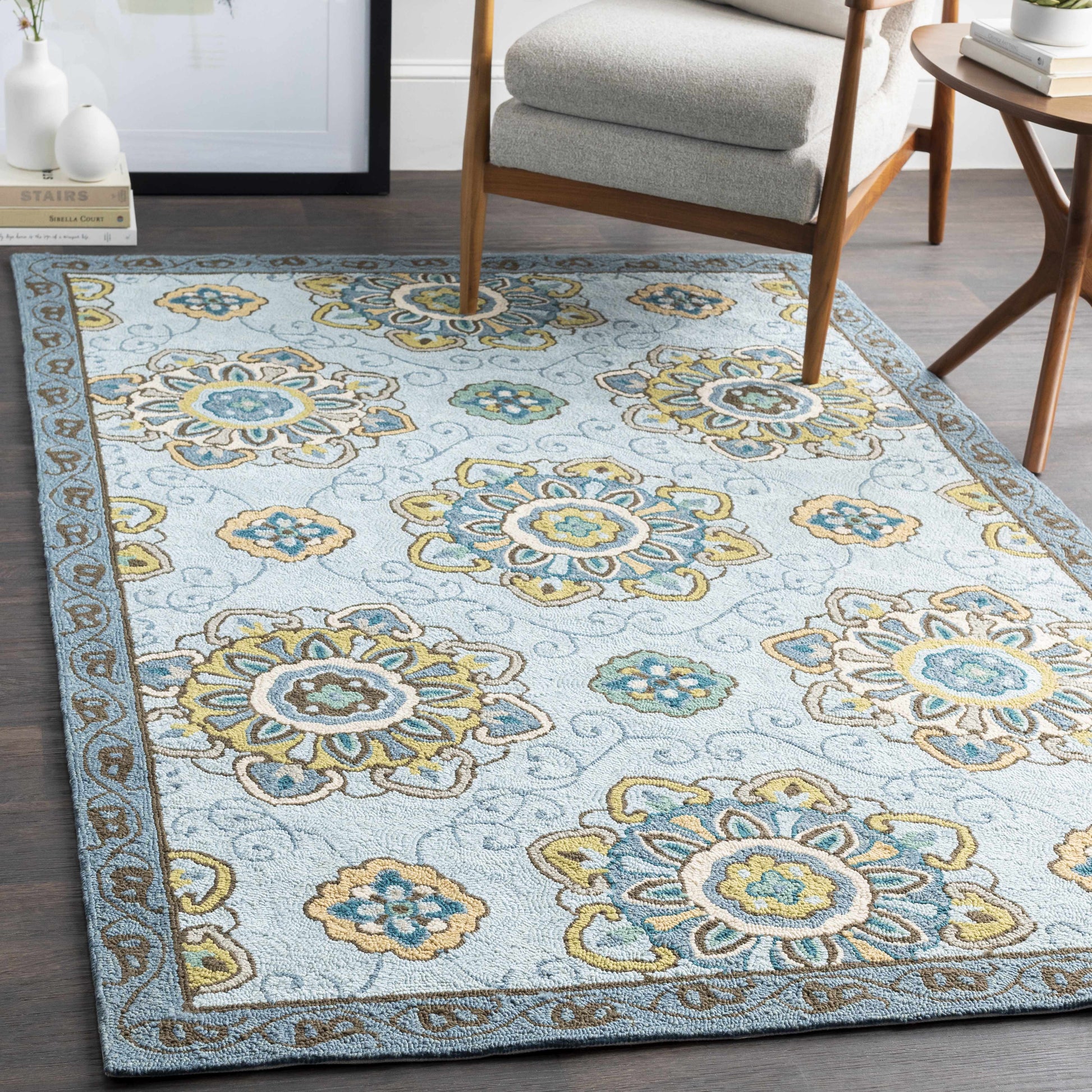 Rain RAI-1203 Hand Hooked Rug