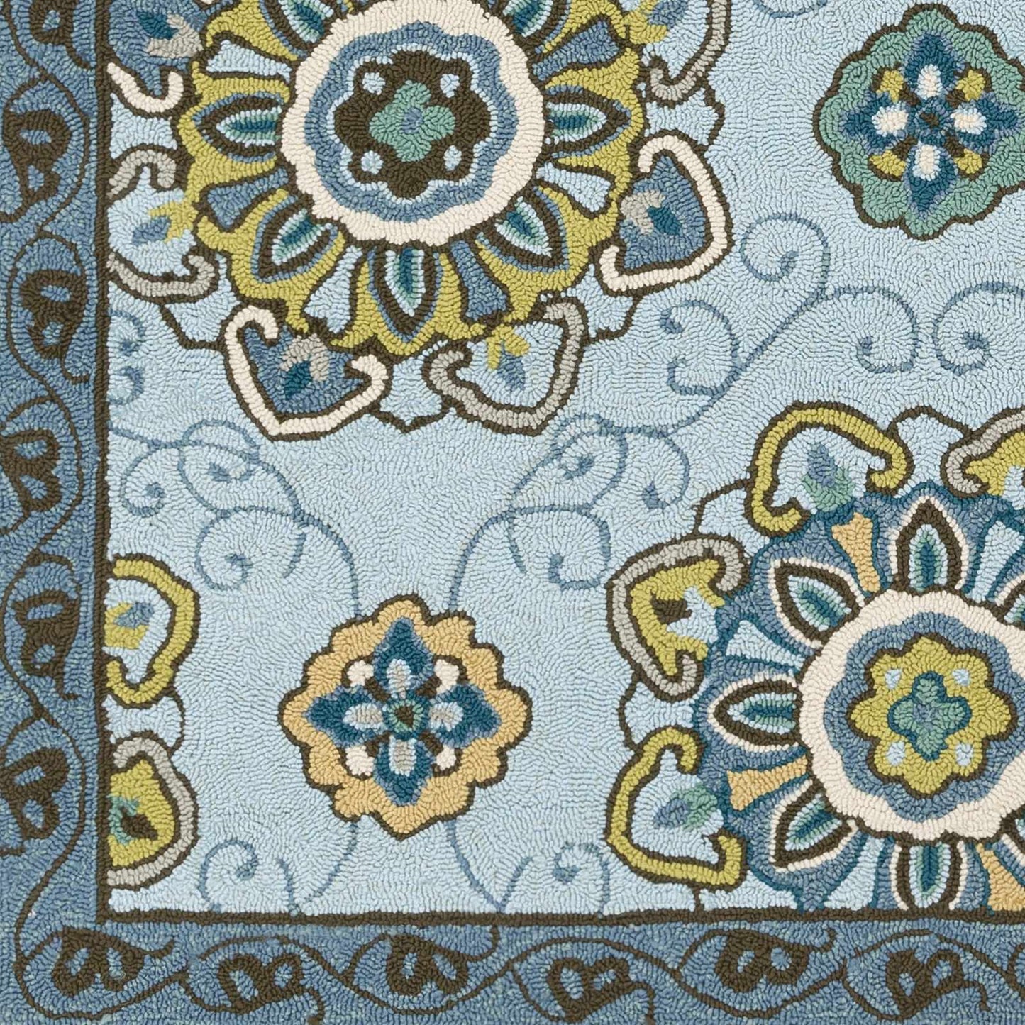 Rain RAI-1203 Hand Hooked Rug