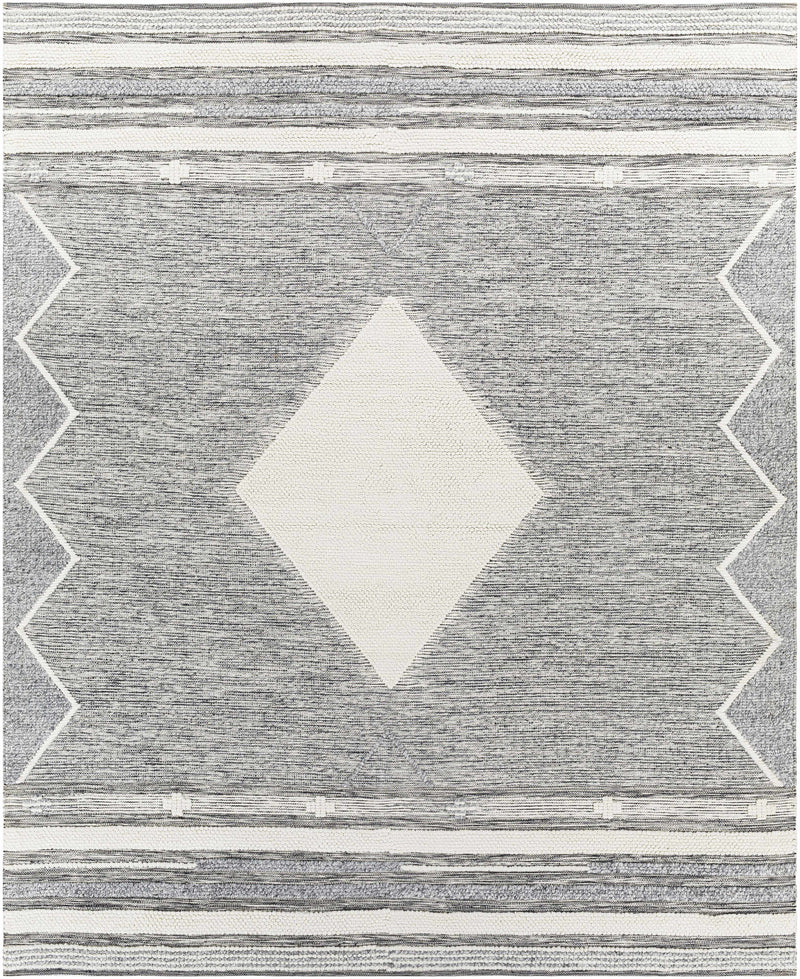 Light Slate Hand Woven 100% Recycled PET Yarn Global Rectangle Handmade rug, Indoor use only, no fringe, non-washable. runner also available