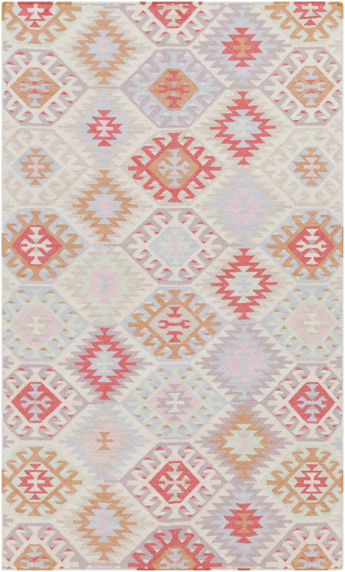 Multicolor Hand Woven 100% Wool Modern Rectangle Handmade rug, Indoor use only, no fringe, non-washable. runner also available