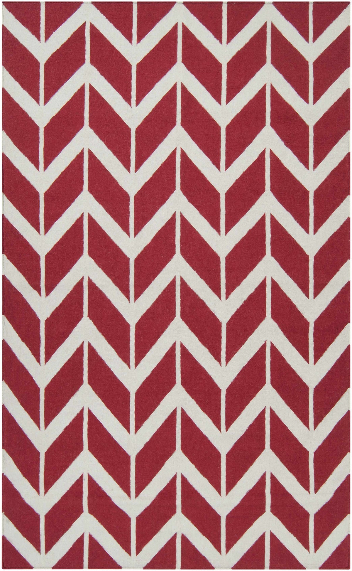 Red Hand Woven 100% Wool Modern Rectangle Handmade rug, Indoor use only, no fringe, non-washable. round also available