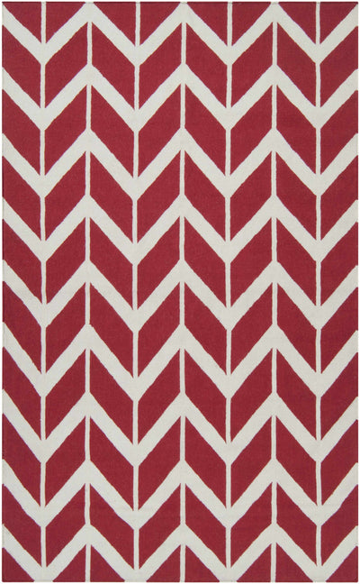 Red Hand Woven 100% Wool Modern Rectangle Handmade rug, Indoor use only, no fringe, non-washable. round also available