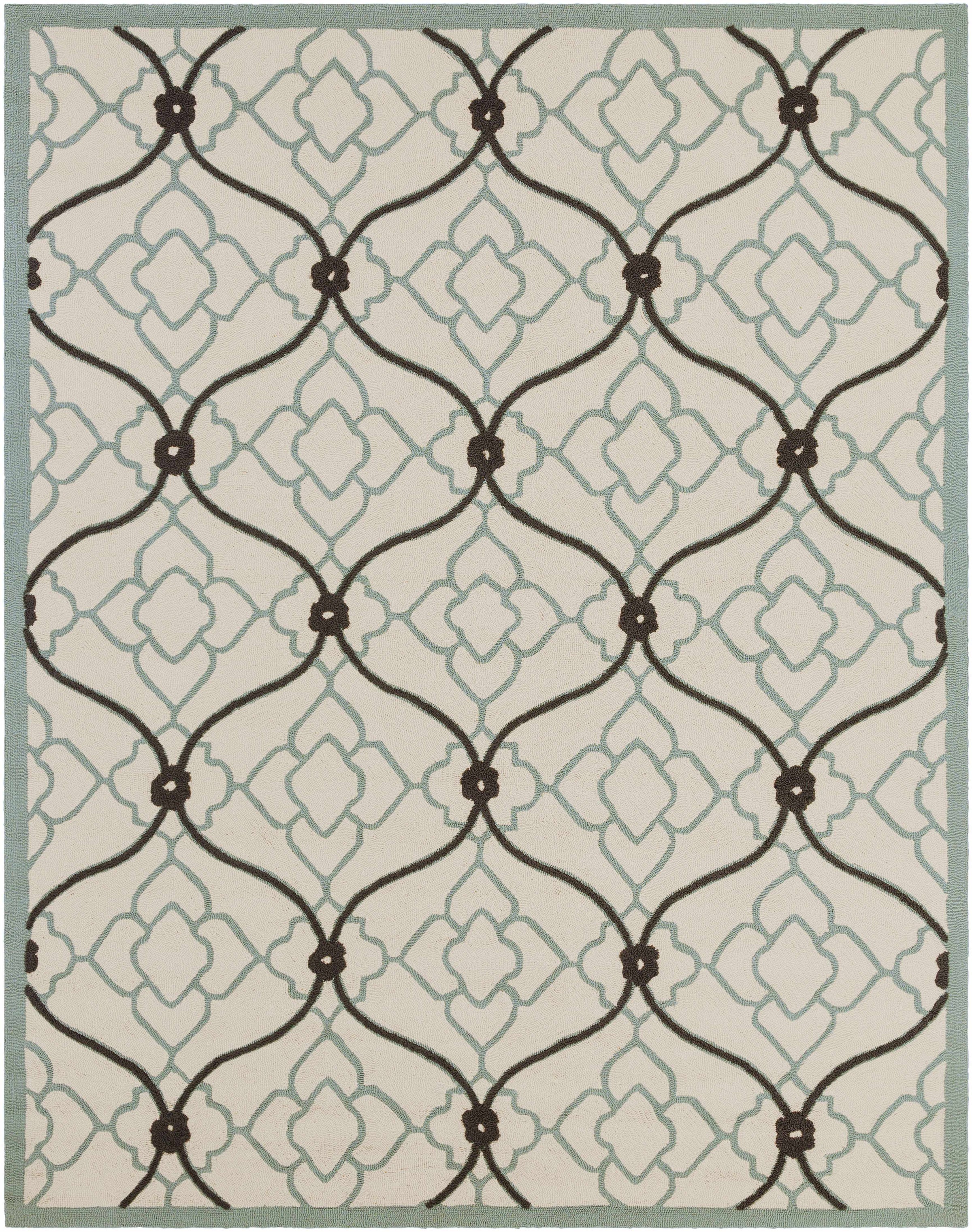 Dusty Sage Hand Hooked 100% Polypropylene Modern Rectangle Handmade rug, outdoor-safe, no fringe, non-washable. runner also available