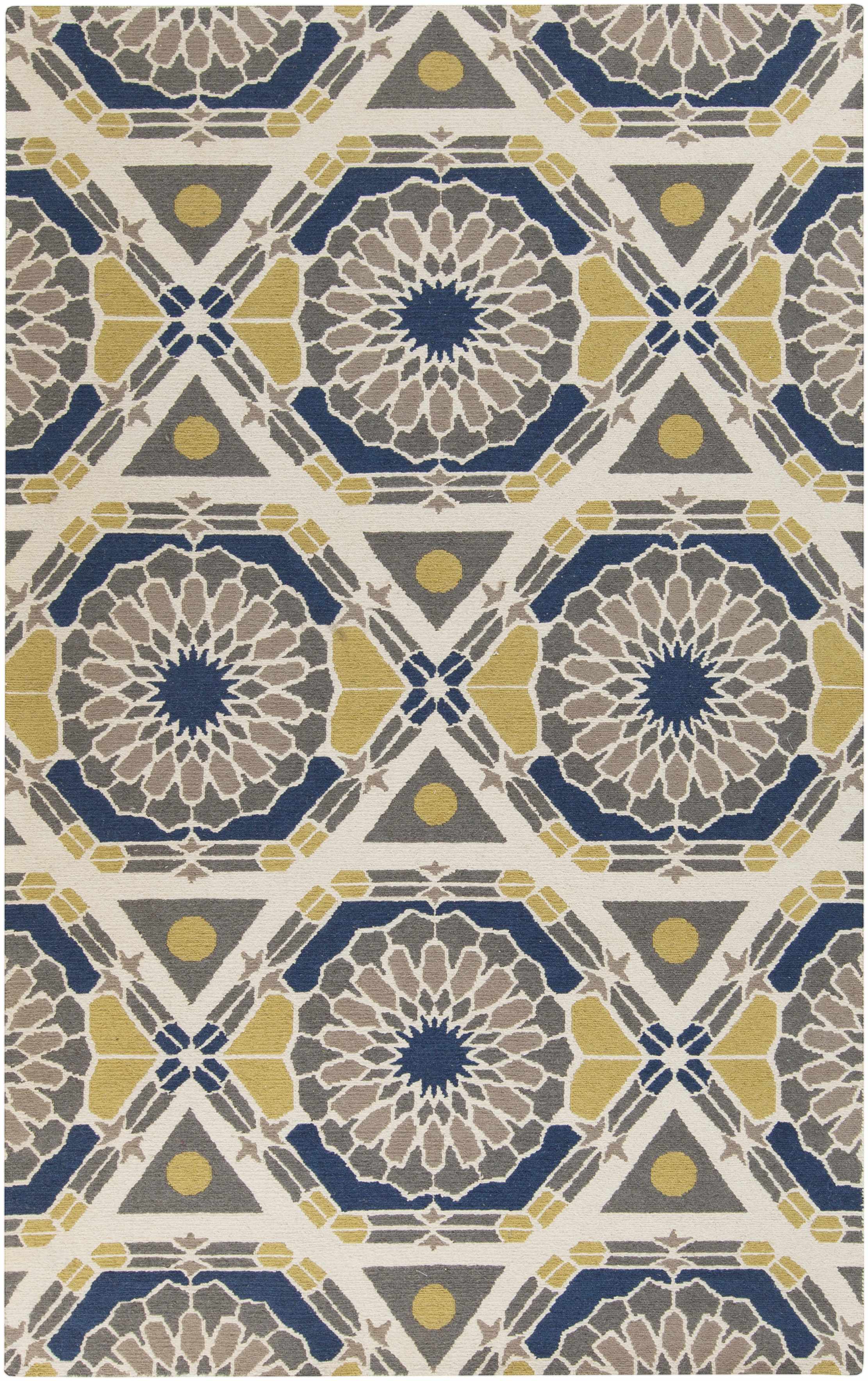 Ivory Hand Knotted 100% Wool Modern Rectangle Handmade rug, Indoor use only, no fringe, non-washable. runner also available