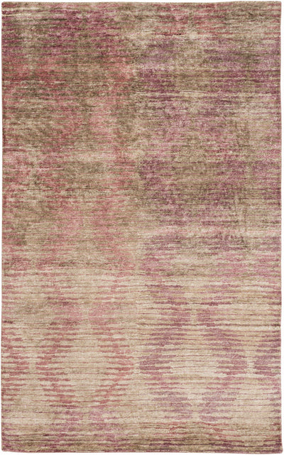 Off-White Hand Knotted 100% Viscose Modern Rectangle Handmade rug, Indoor use only, no fringe, non-washable.