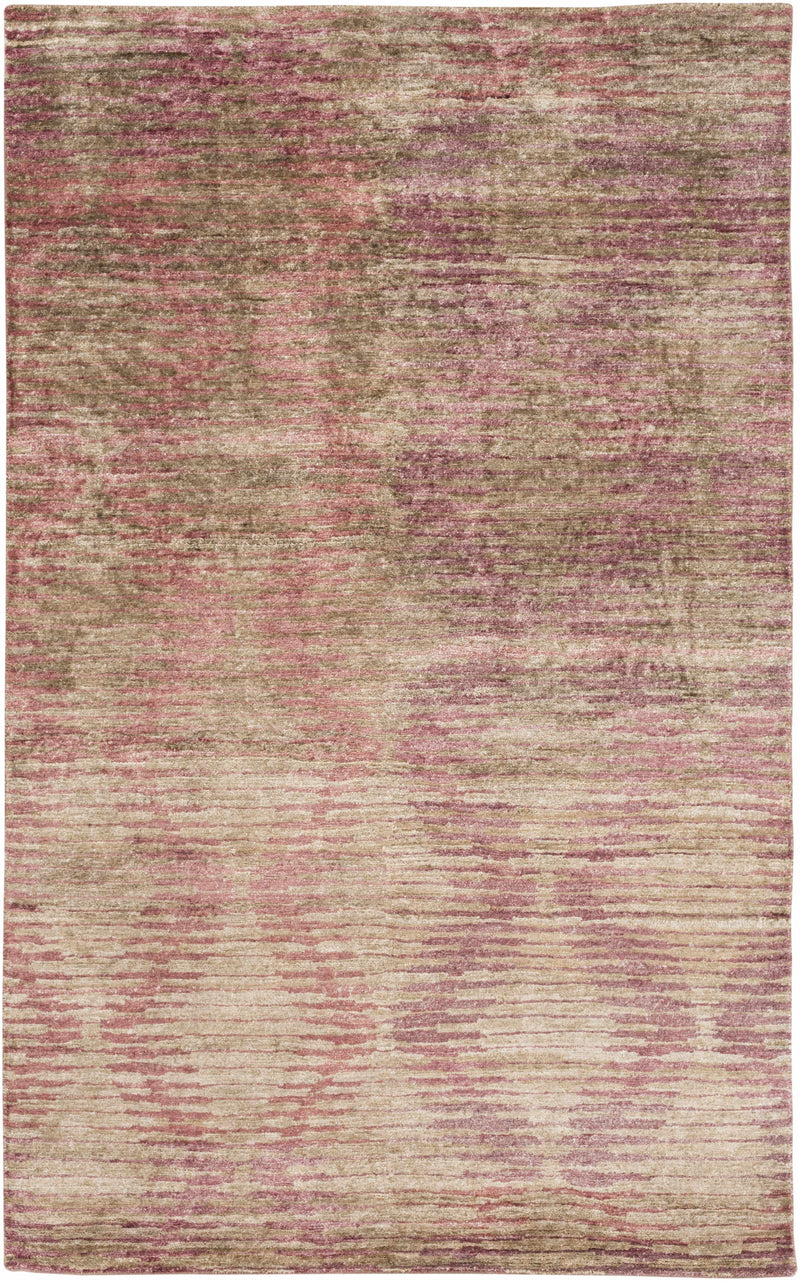 Off-White Hand Knotted 100% Viscose Modern Rectangle Handmade rug, Indoor use only, no fringe, non-washable.