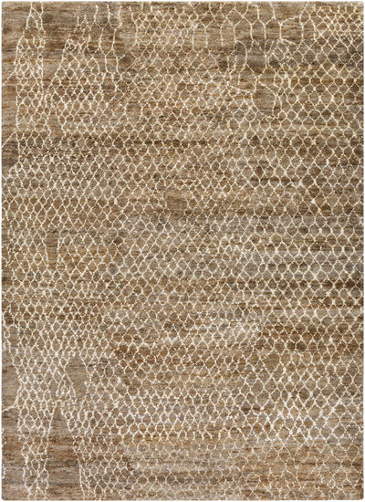 Dark Brown Hand Knotted 100% Jute Modern Rectangle Handmade rug, Indoor use only, no fringe, non-washable. runner also available