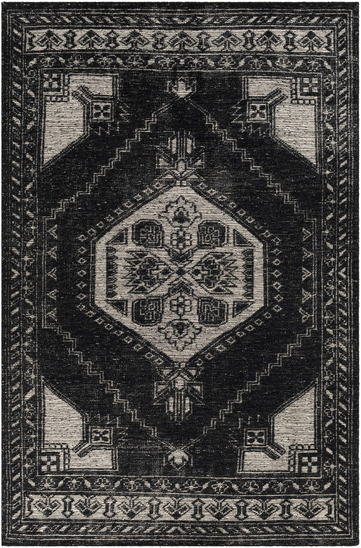 Cream Hand Knotted 100% Wool Traditional Rectangle Handmade rug, Indoor use only, no fringe, non-washable.