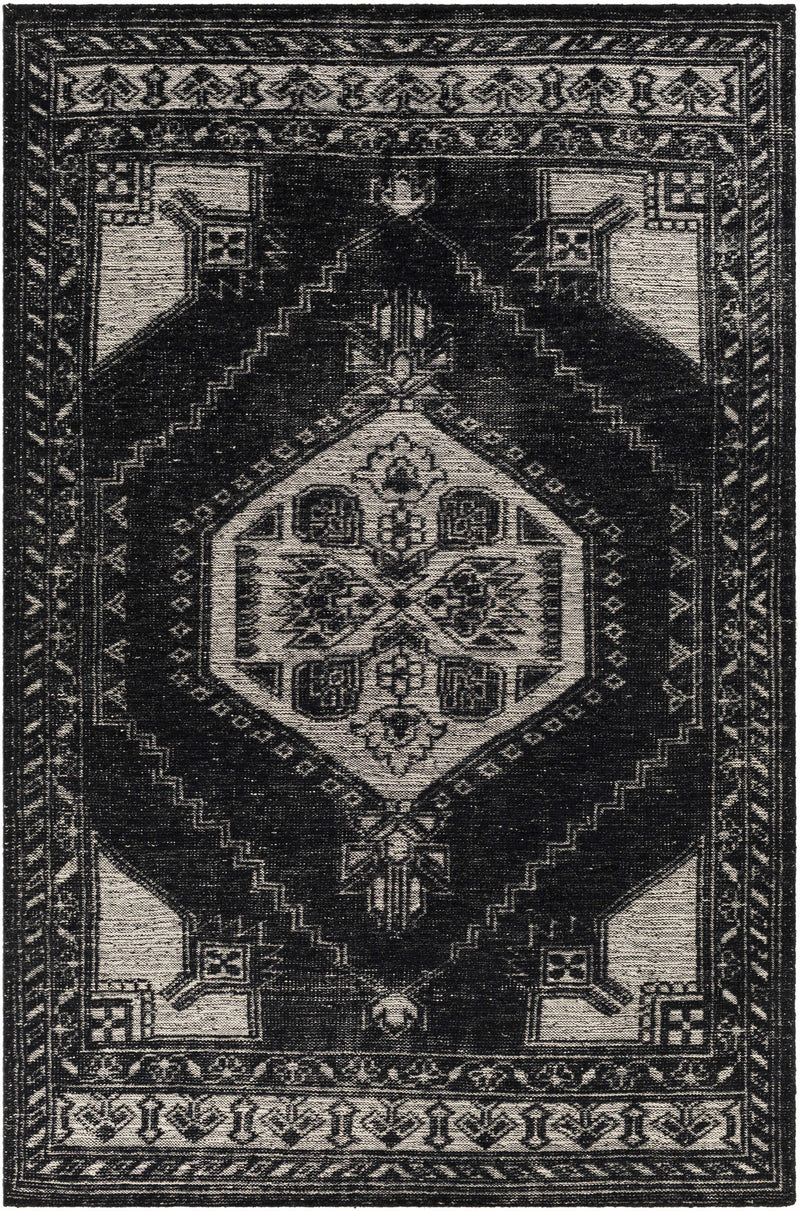 Cream Hand Knotted 100% Wool Traditional Rectangle Handmade rug, Indoor use only, no fringe, non-washable.