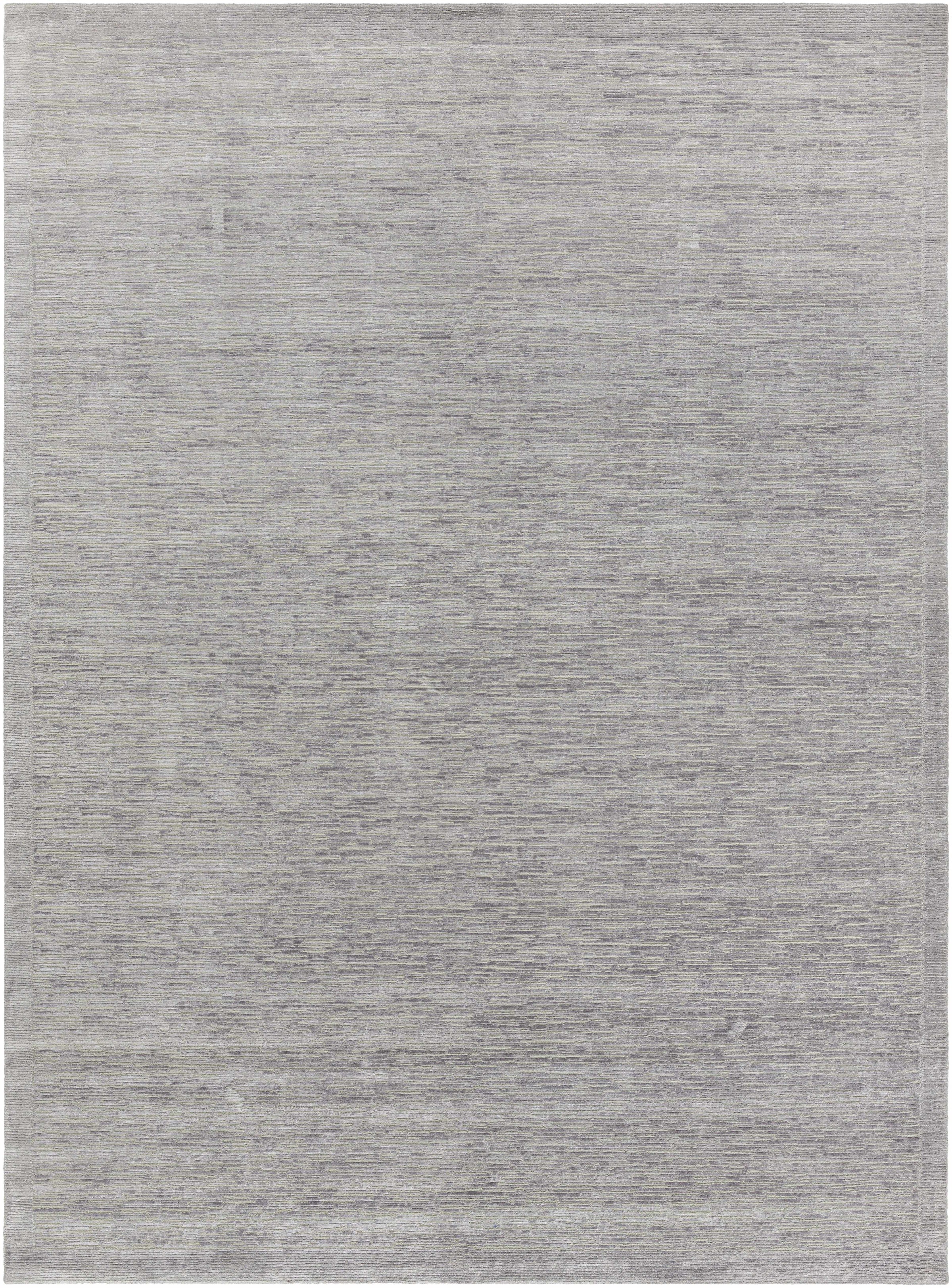 Charcoal Hand Knotted 50% NZ Wool, 50% Viscose Modern Rectangle Handmade rug, Indoor use only, no fringe, non-washable. runner also available