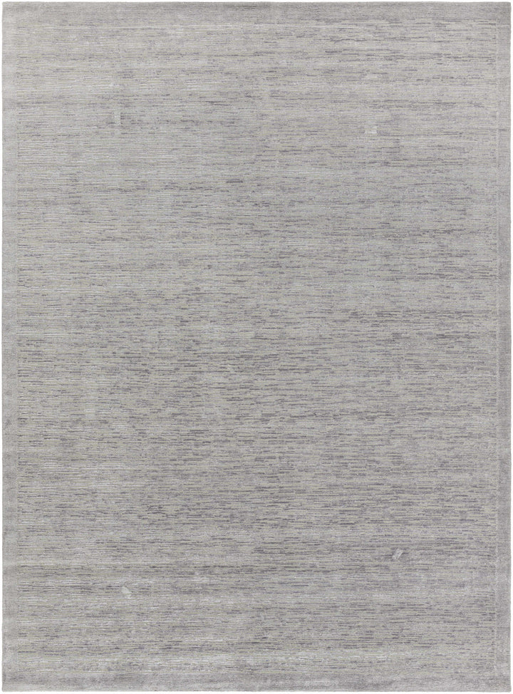 Charcoal Hand Knotted 50% NZ Wool, 50% Viscose Modern Rectangle Handmade rug, Indoor use only, no fringe, non-washable. runner also available