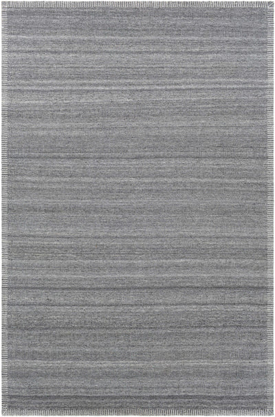 Medium Gray Hand Woven 100% Viscose Global Rectangle Handmade rug, Indoor use only, no fringe, non-washable.