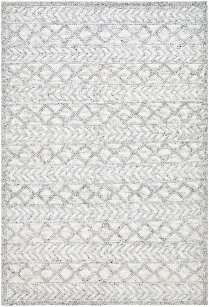 Off-White Hand Woven 100% Recycled PET Yarn Global Rectangle Handmade rug, Indoor use only, no fringe, non-washable. runner also available