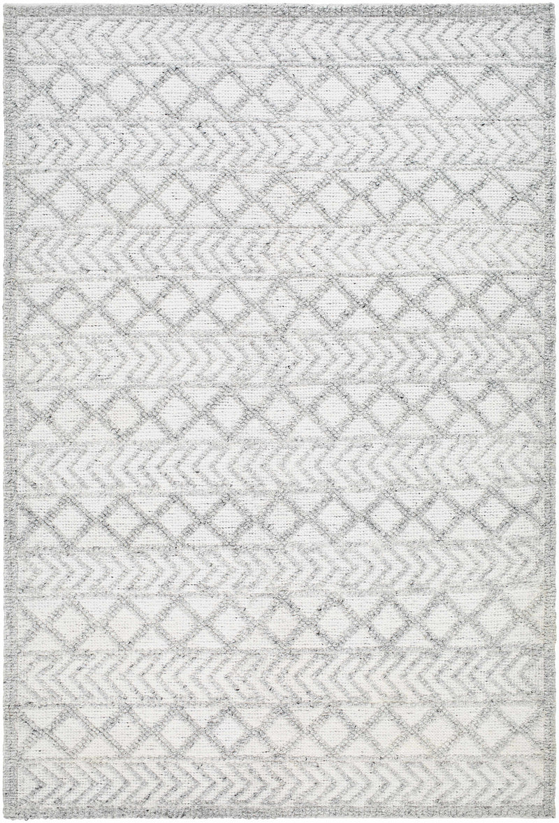 Off-White Hand Woven 100% Recycled PET Yarn Global Rectangle Handmade rug, Indoor use only, no fringe, non-washable. runner also available