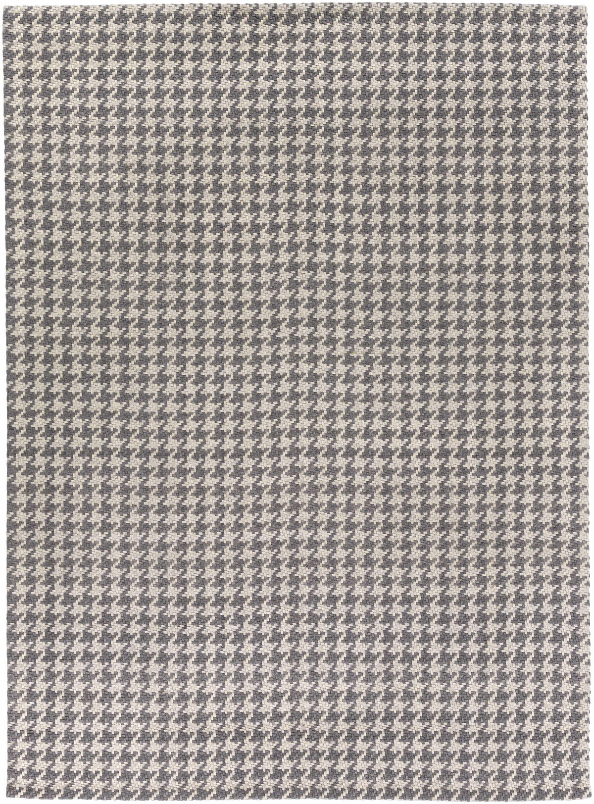 Charcoal Hand Woven 100% Wool Cottage Rectangle Handmade rug, Indoor use only, no fringe, non-washable.