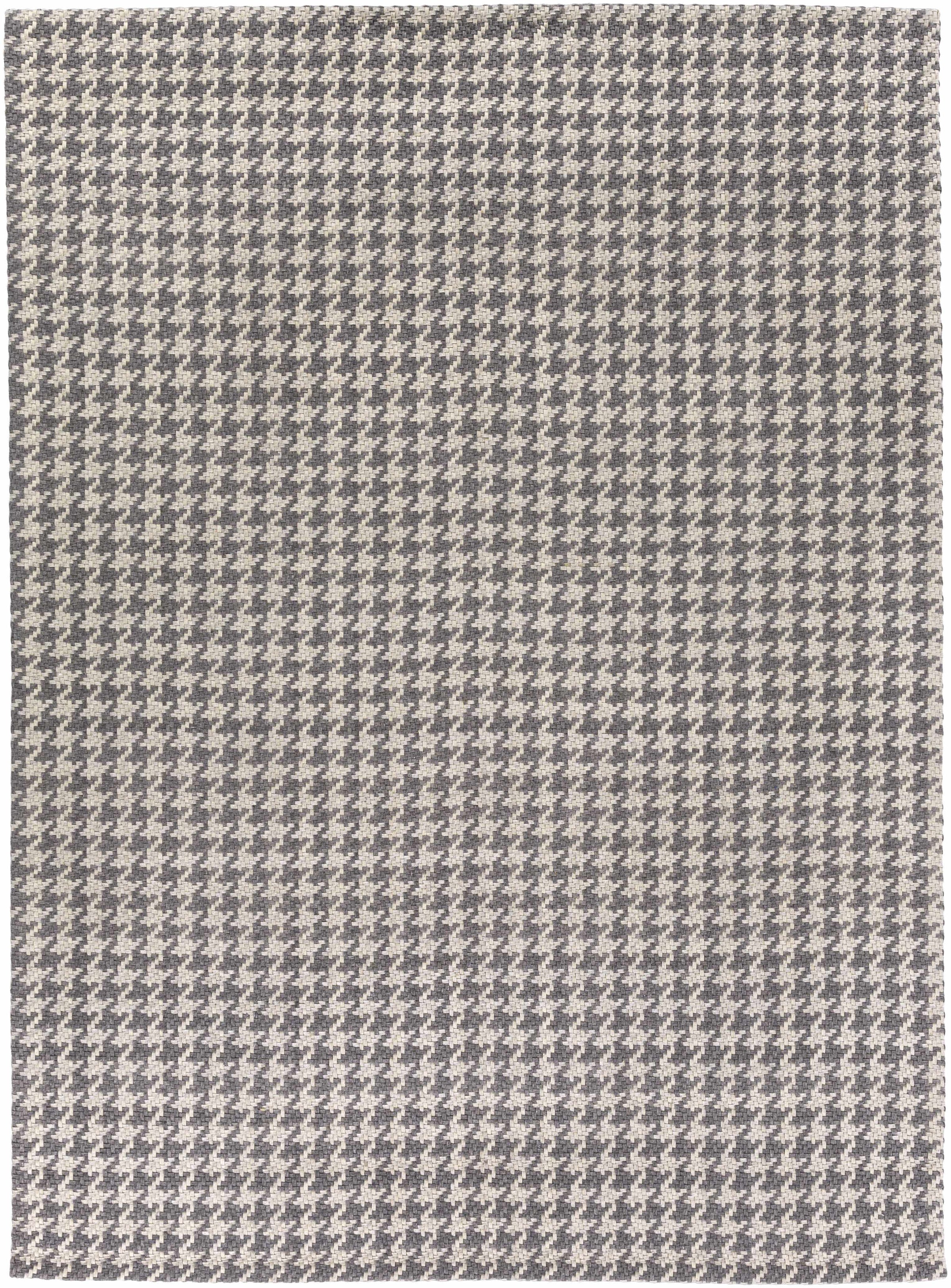 Charcoal Hand Woven 100% Wool Cottage Rectangle Handmade rug, Indoor use only, no fringe, non-washable.
