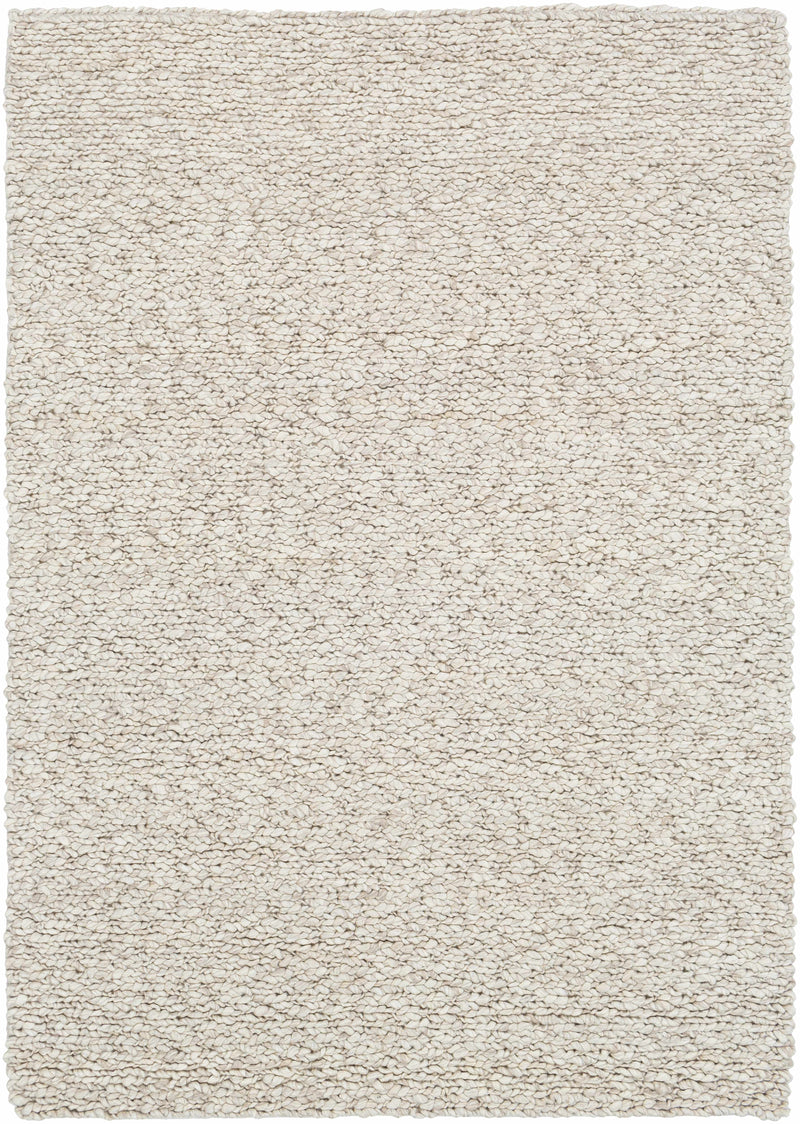 Light Beige Hand Woven 100% Wool Cottage Rectangle Handmade rug, Indoor use only, no fringe, non-washable.