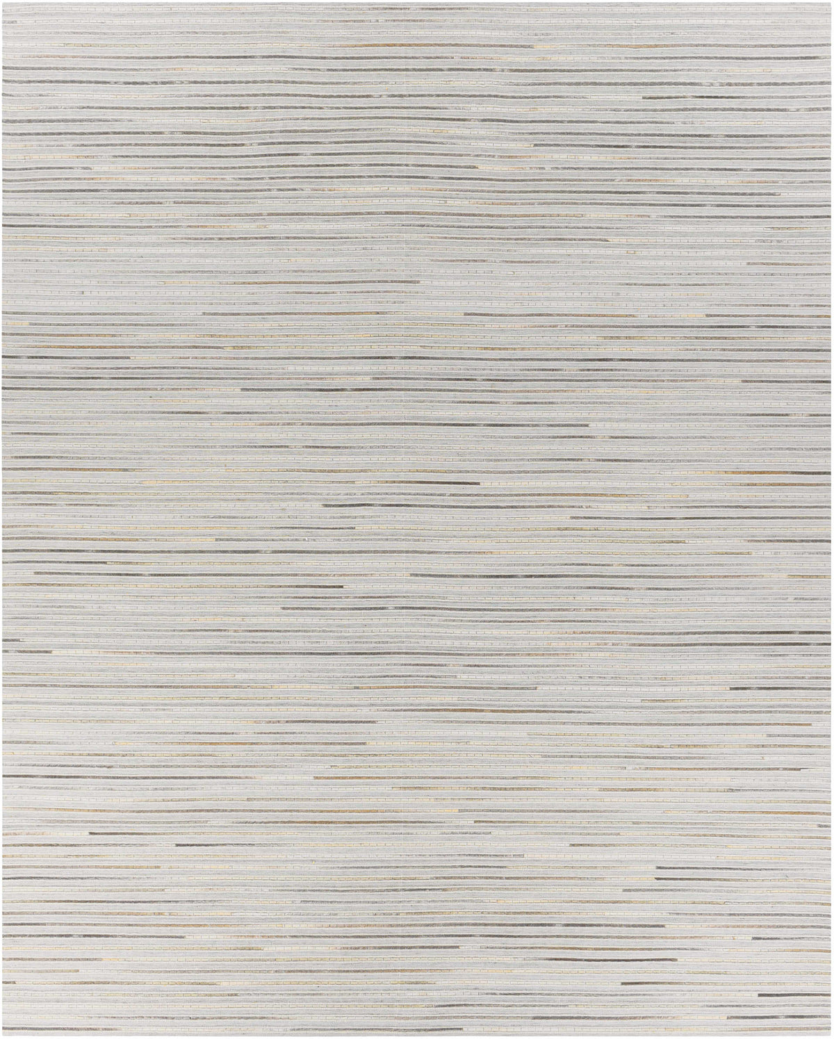 Taupe Hand Crafted 50% Wool, 30% Hair On Hide, 20% Viscose Rustic Rectangle Handmade rug, Indoor use only, no fringe, non-washable.