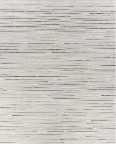 Taupe Hand Crafted 50% Wool, 30% Hair On Hide, 20% Viscose Rustic Rectangle Handmade rug, Indoor use only, no fringe, non-washable.