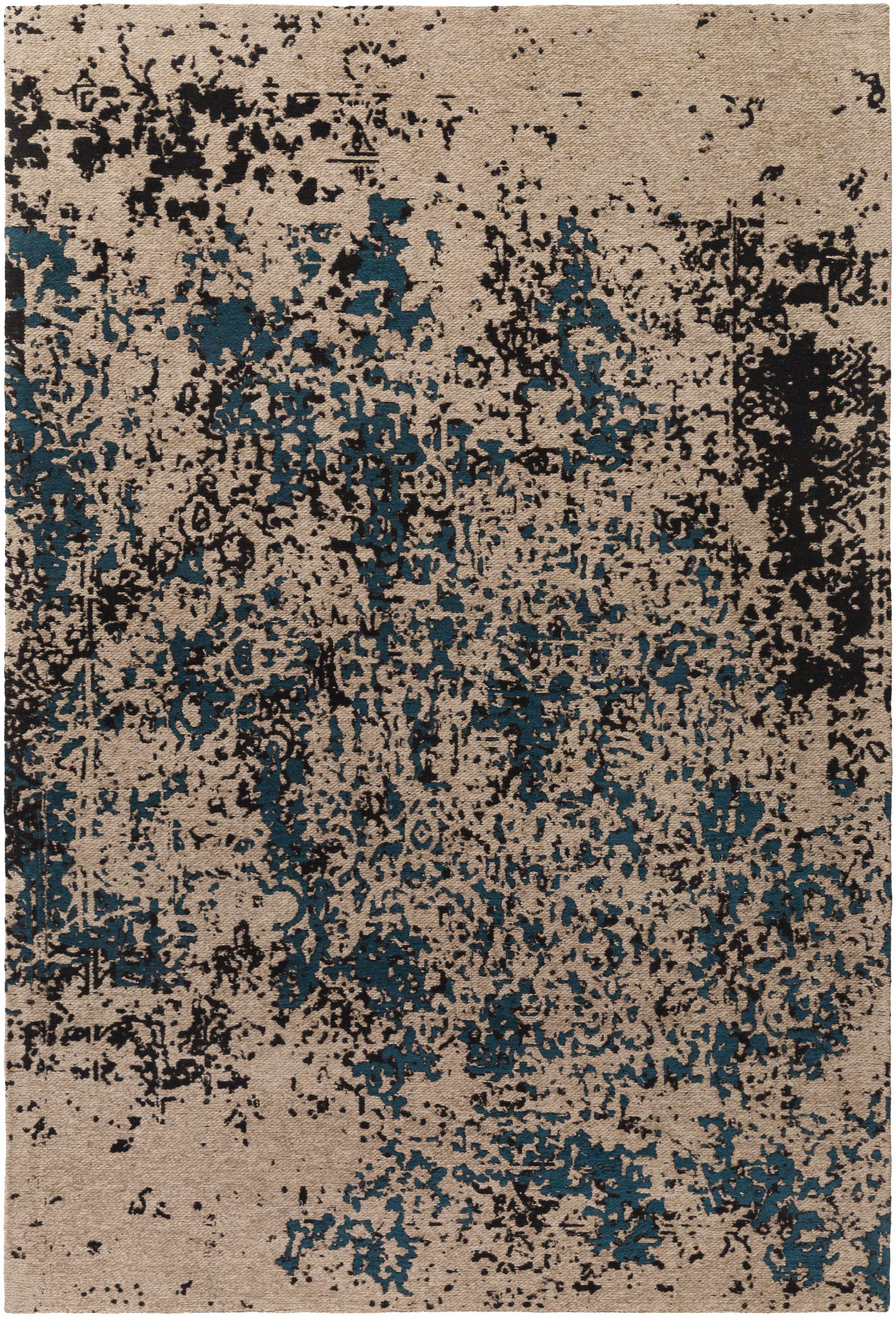 Deep Teal Hand Woven 100% Polyester Modern Rectangle Handmade rug, Indoor use only, no fringe, non-washable.